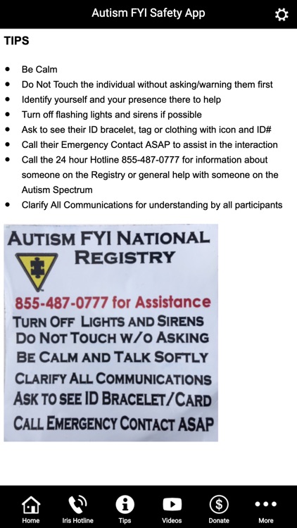 Autism FYI Safety App