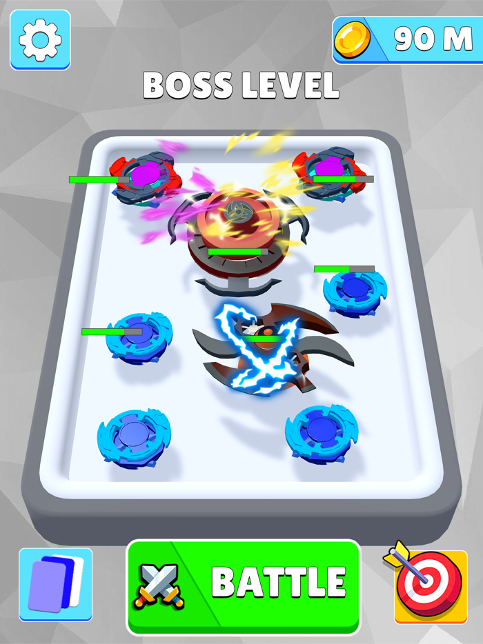 Merge Battle Spinner Simulator