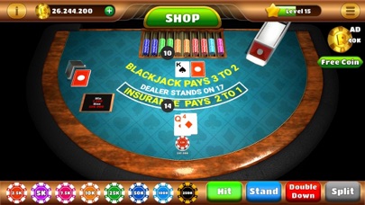 Mega Blackjack - 3D Casino Screenshot