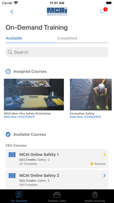 Training Vault Screenshot