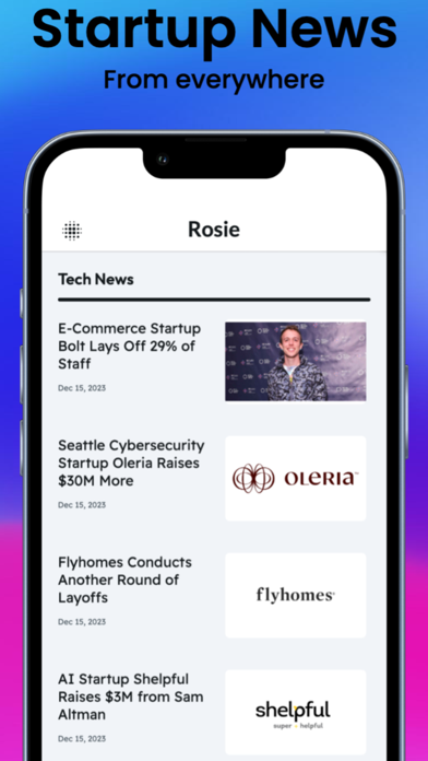 Rosie - Tech News Screenshot 2 - AppWisp.com Rosie - Tech News Screenshot 2 - AppWisp.com