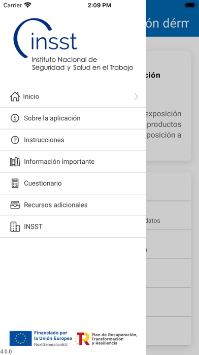 Riesgo por exposición dérmica Screenshot