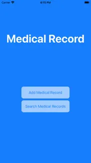 medical record manager app iphone screenshot 1