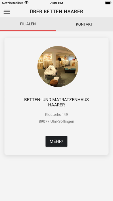 Bettenhaus HAARER Screenshot