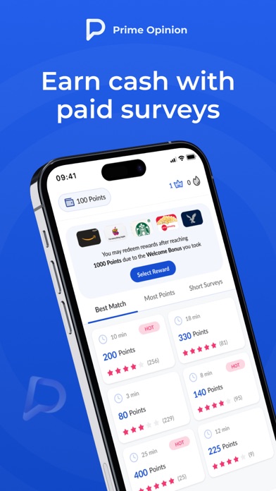 Prime Opinion: Survey for Cash Screenshot