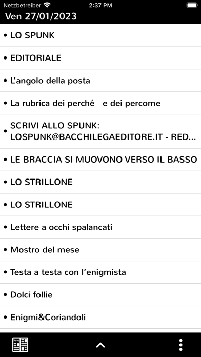 Lo Spunk giornale Screenshot