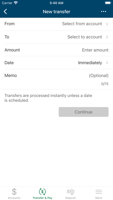 Illinois Valley Credit Union Screenshot