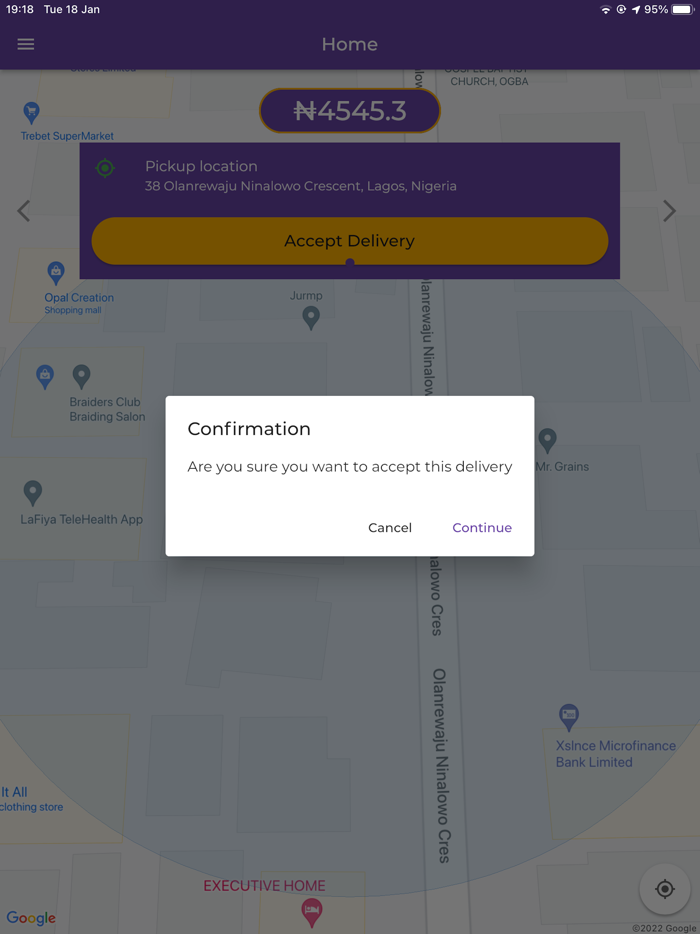 Velocity Dispatch Rider App
