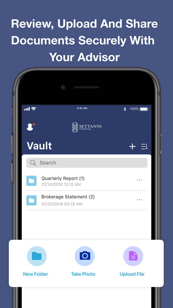 Settanni Financial App