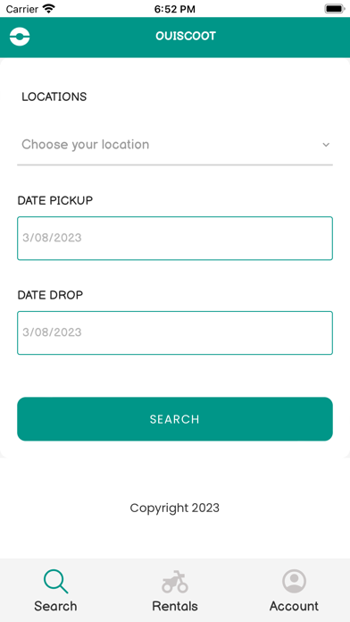 OuiScoot - Scooter rental Screenshot