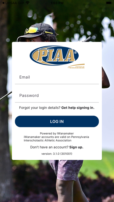 PIAA Golf Screenshot
