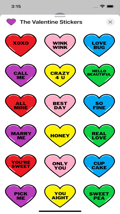 The Valentine Stickers Screenshot