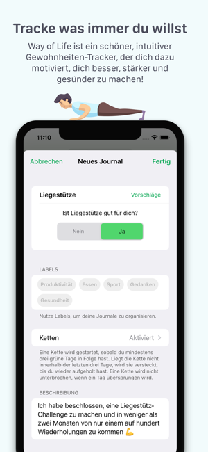 ‎Way of Life: Gewohnheiten Screenshot