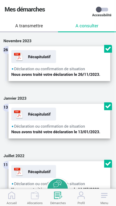 Caf - Mon Compte Screenshot