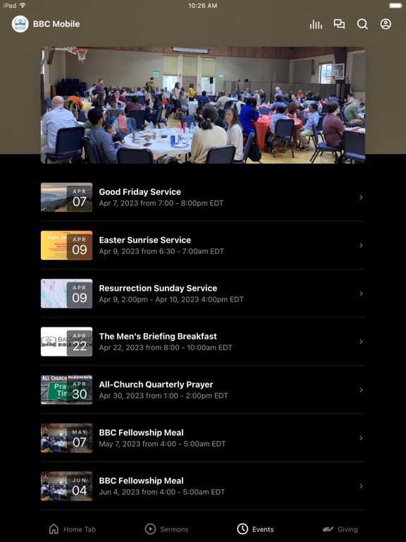 Baltimore Bible Church iPad screenshot 3 - Education app