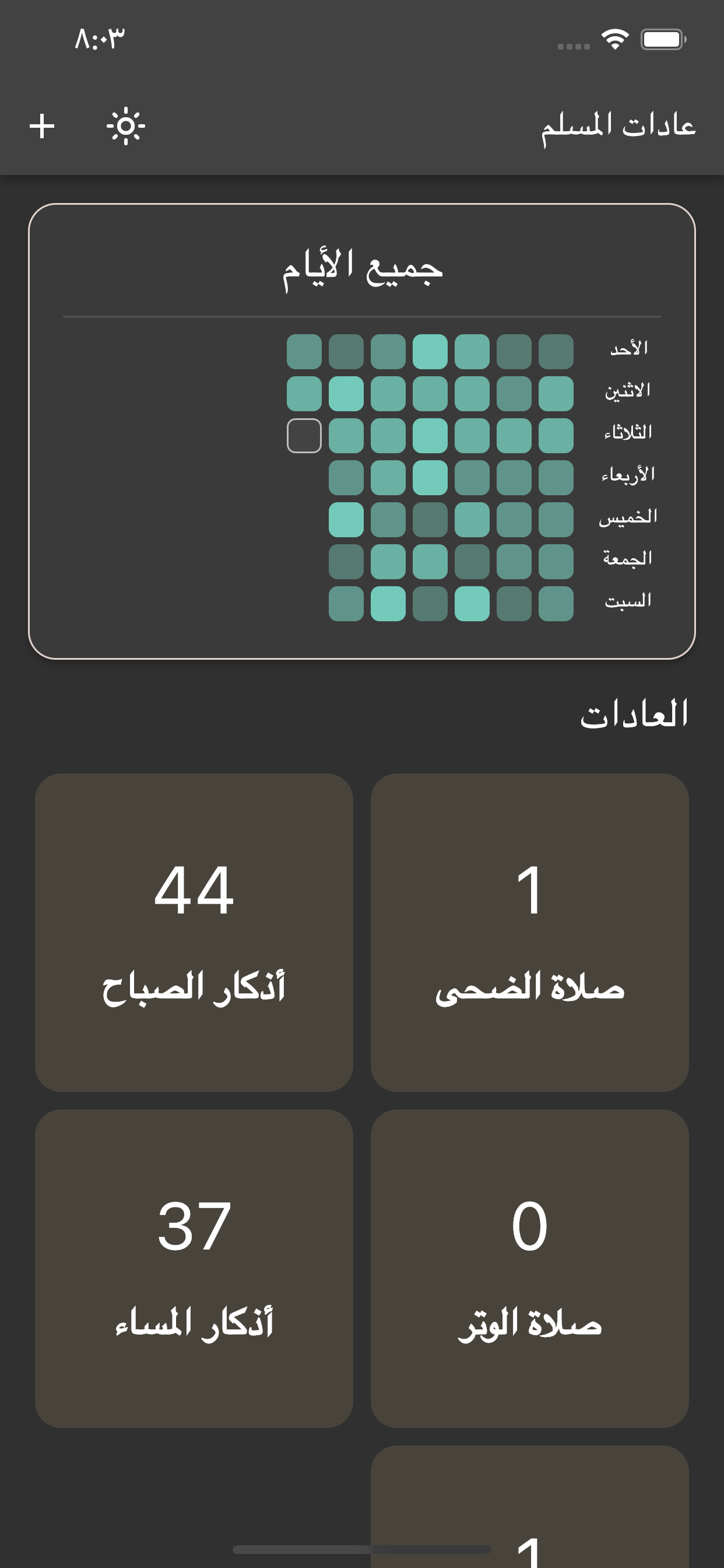 عادات المسلم