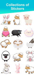 Sheep & Bunny Stickers screenshot #2 for iPhone