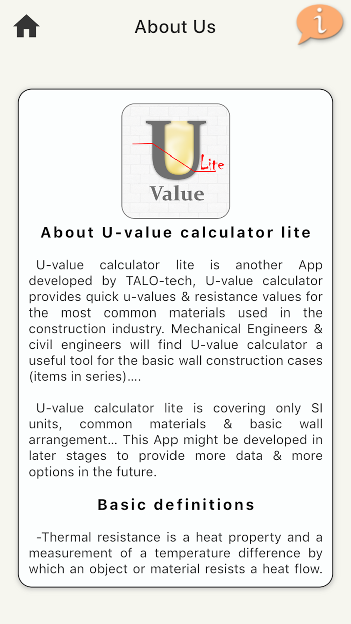 TALO U-Value Lite