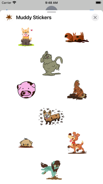 Screenshot #2 pour Muddy Stickers