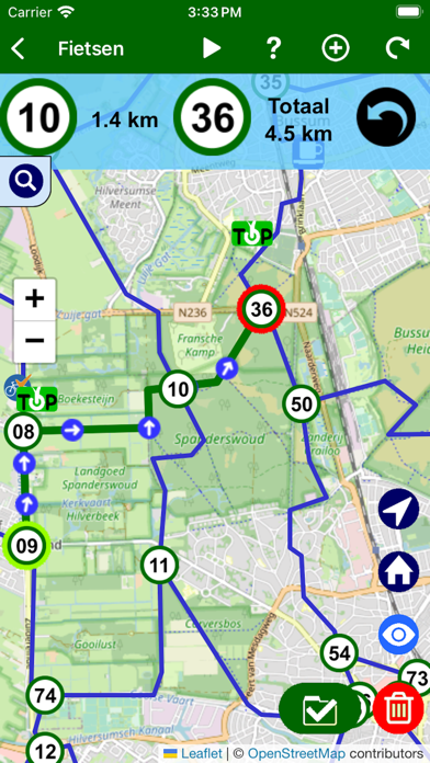 Fietsknoop bike and hiking app Screenshot