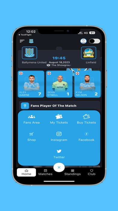 Ballymena United FC Screenshot