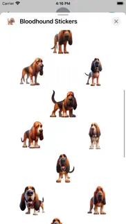 bloodhound stickers iphone screenshot 2
