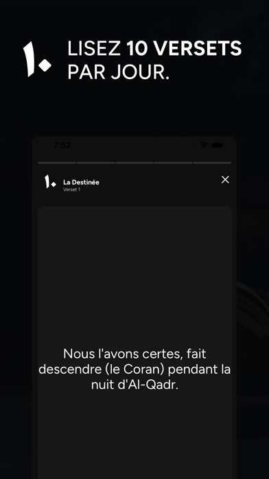 Dix Versets - Lecture du Coran Screenshot