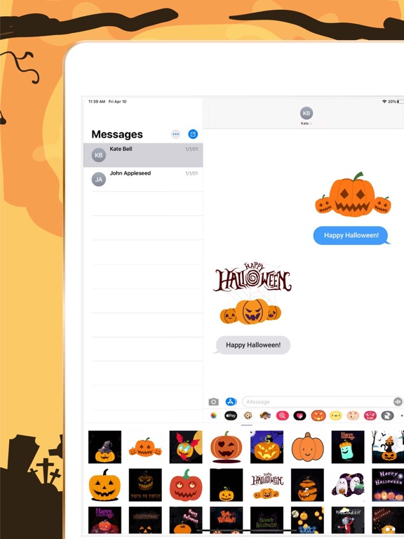 Screenshot #6 pour Halloween GIF Stickers