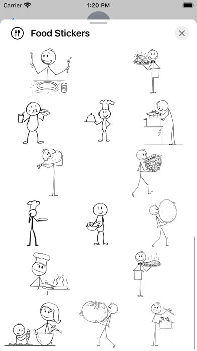Screenshot #3 pour Food Stickers