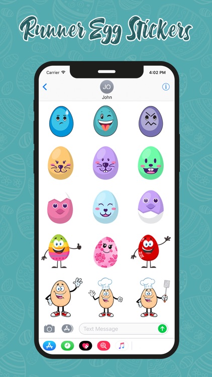 Runner Egg Stickers