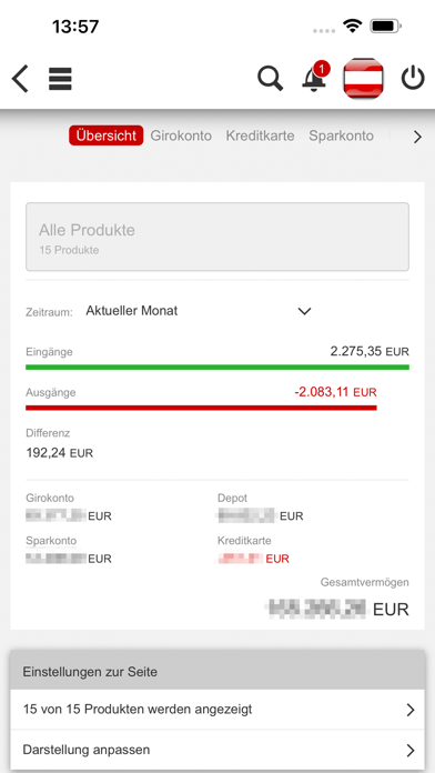 Generali Bank MobileBanking Screenshot