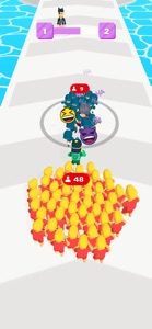 Bloger Run: 3D Crowd Battle! screenshot #1 for iPhone