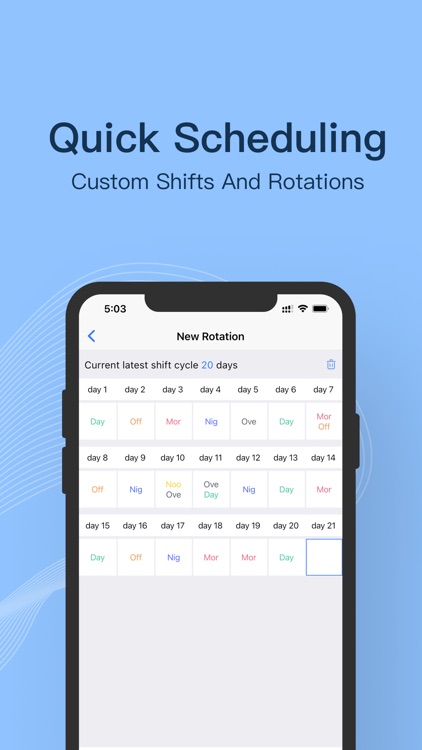 Shift Calendar-Easy Scheduling