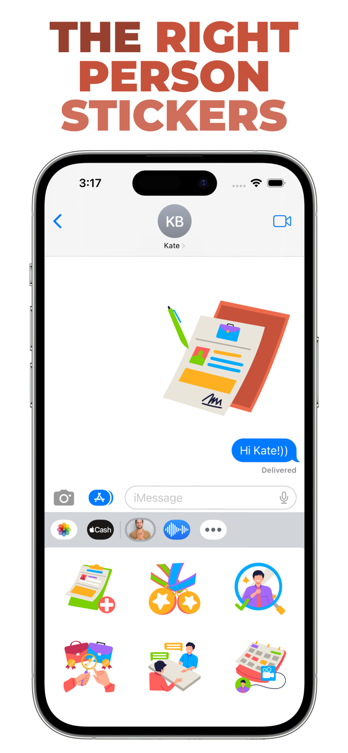 The Right Person stickers