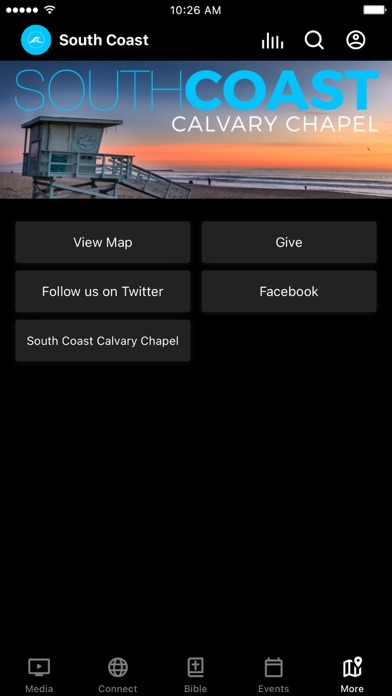 South Coast Calvary Chapel App Screenshot