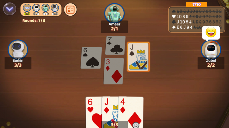 Callbreak Offline : Tash Game official gameplay screenshot 7