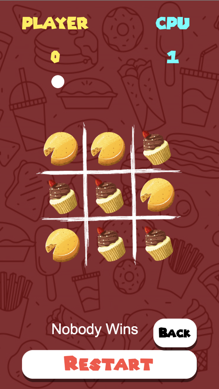 Tic Tac Toe Food
