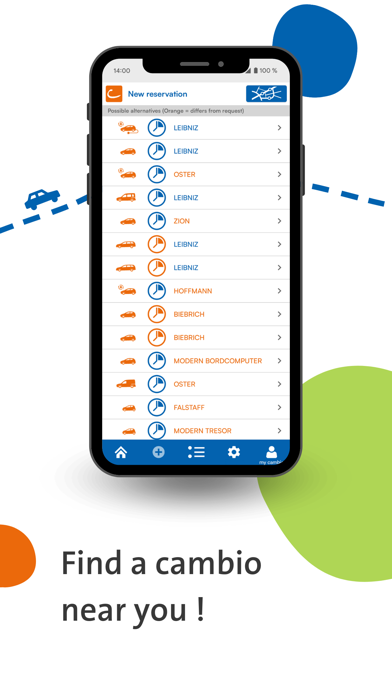 cambio CarSharing Screenshot