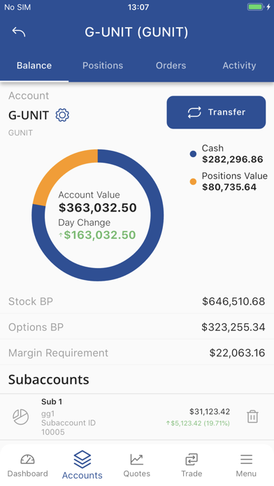 Sarna Finance Screenshot