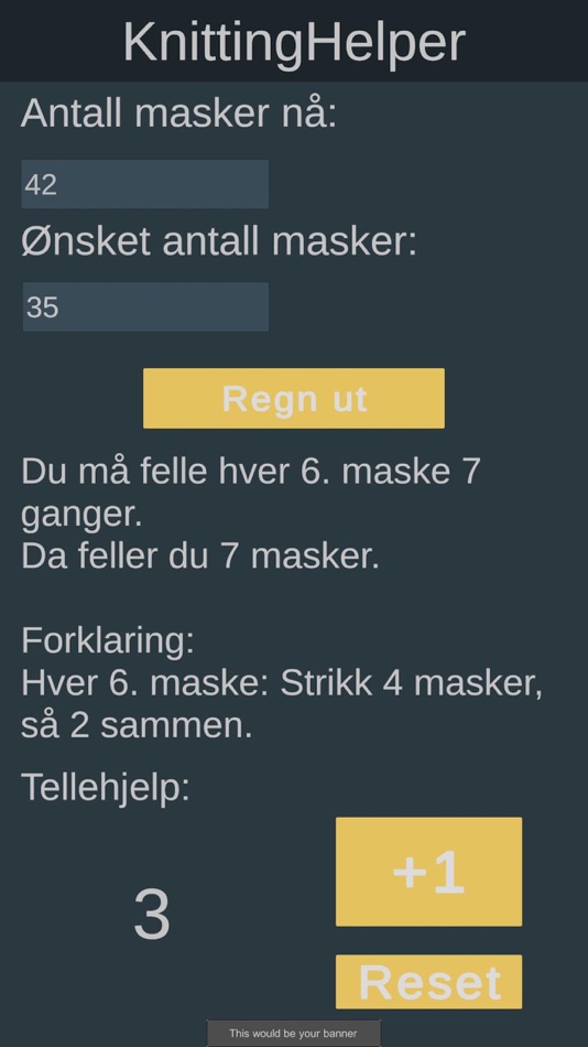 Knitting Helper (iOS) 由: Kristoffer Bjoernvik Knitting Helper (iOS) 由: Kristoffer Bjoernvik