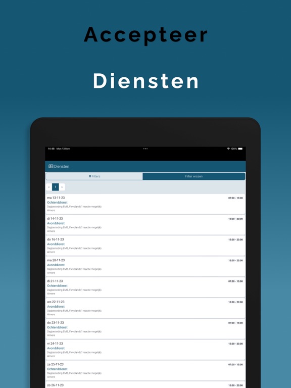 Nabij Professionals iPad screenshot