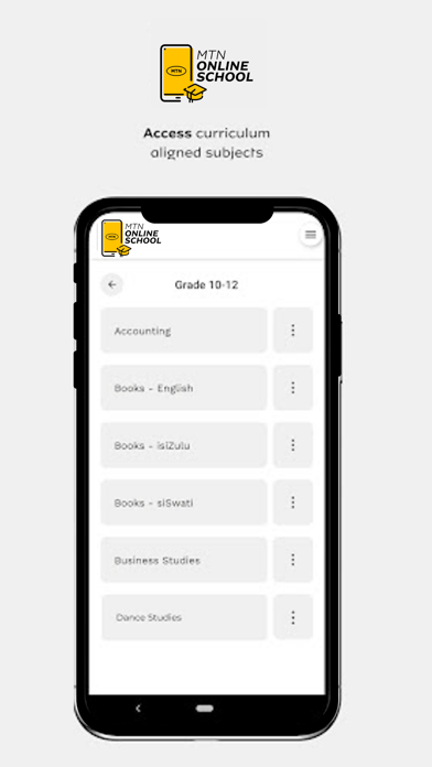 MTN Online School Screenshot