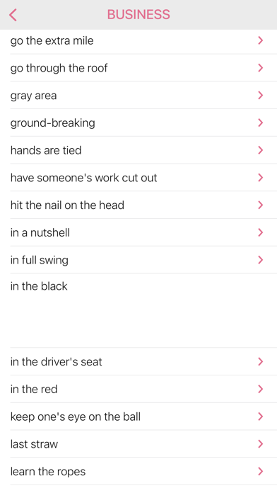 Business Eyes idioms Screenshot