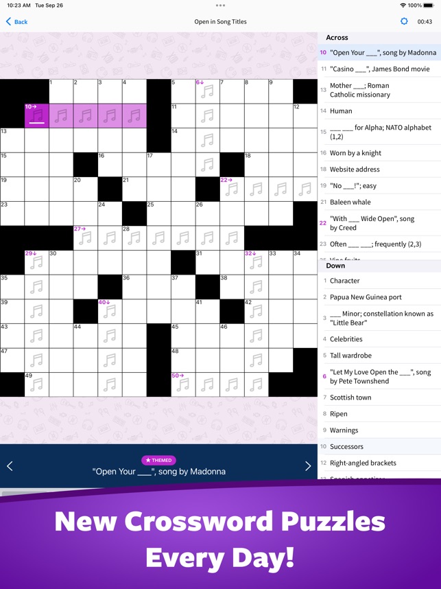 Free Online Daily Crossword Puzzle