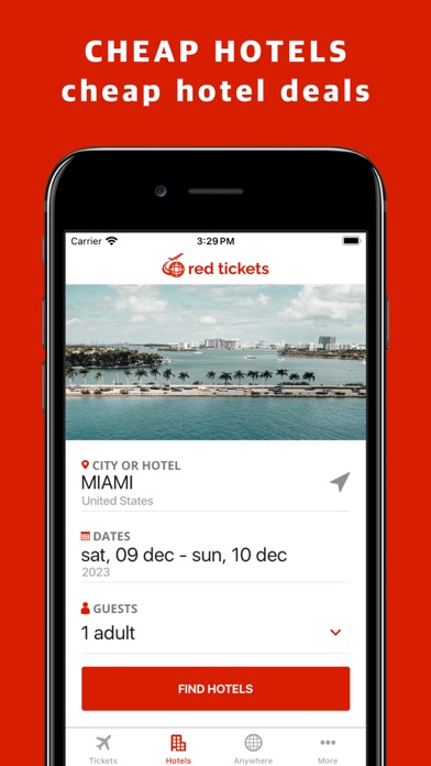 Red Tickets: Flight bookings Screenshot