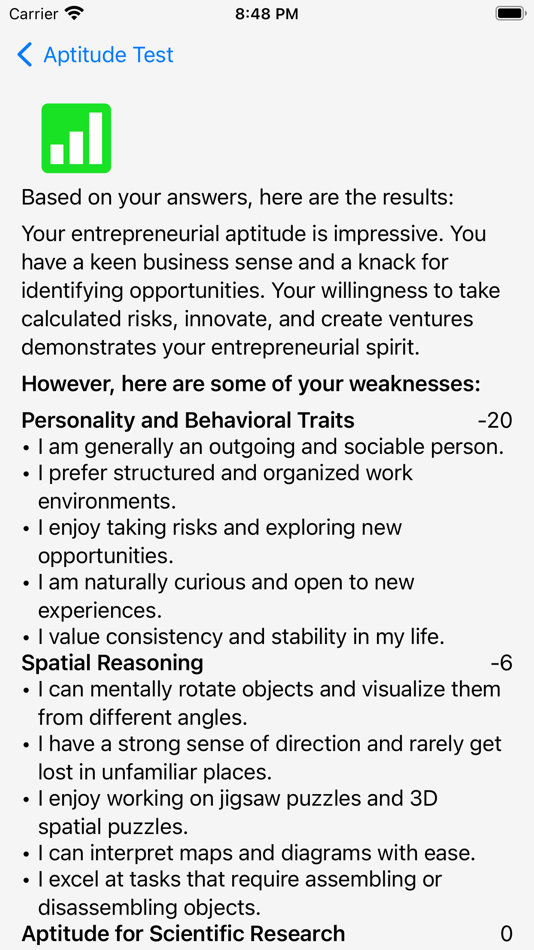 #8. Aptitude Test (iOS) Podle: Martin Tseng