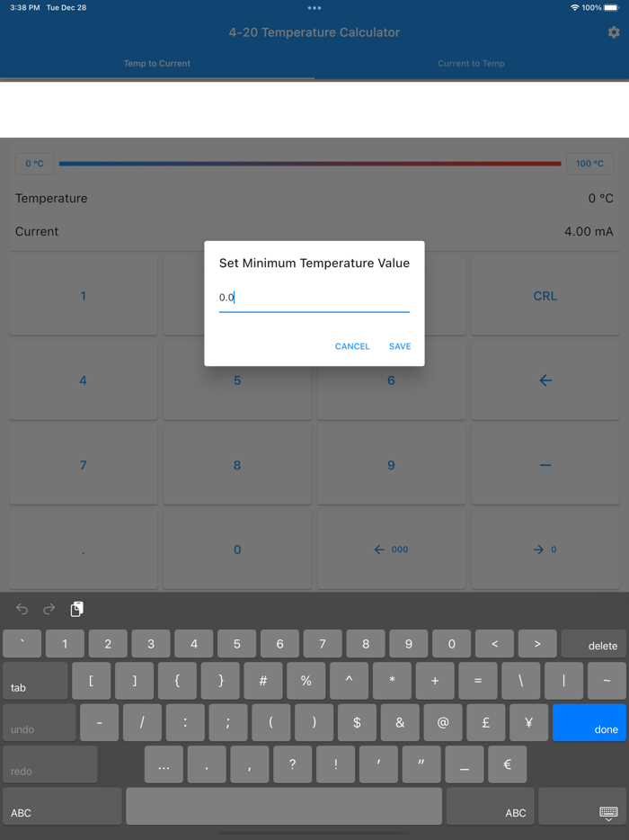 4-20 Temperature Calculator