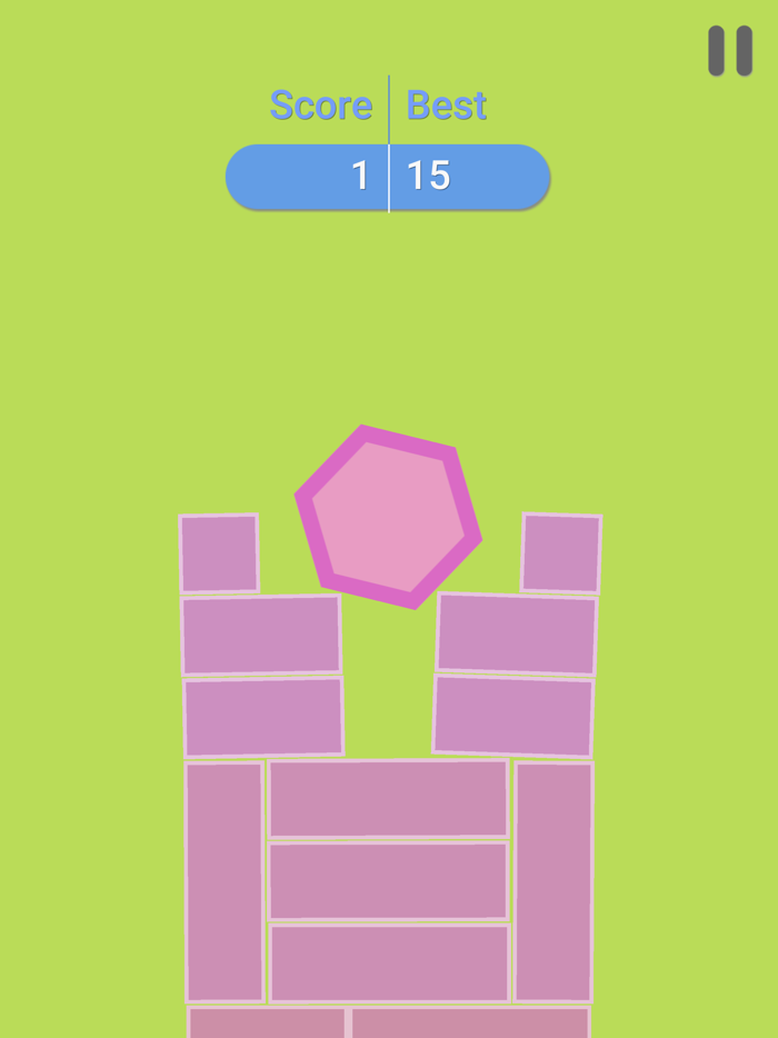 Hexagon Tower Balance Blocks