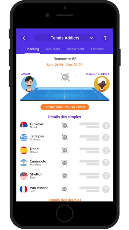 WETENNIX Fantasy Tennis