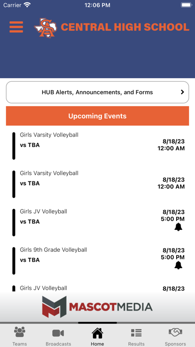 San Angelo ISD Athletics Screenshot